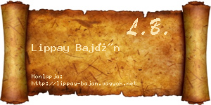 Lippay Baján névjegykártya
